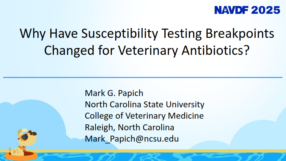 Read more about the article Why Have Susceptibility Testing Breakpoints Changed for Veterinary Antibiotics?